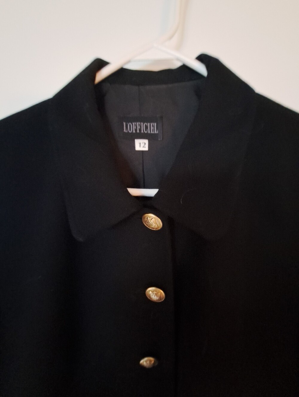 Black Button-Front Jacket - Picture 2 of 5